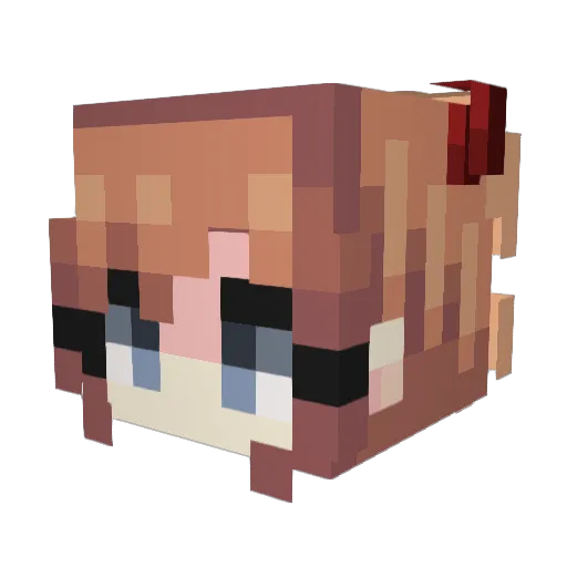 Daniel_LaRusso Minecraft avatar head, 3D render