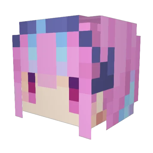 Daniel_Pan Minecraft avatar head, 3D render