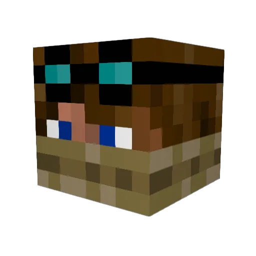 Daniel_Tdr Minecraft avatar head, 3D render