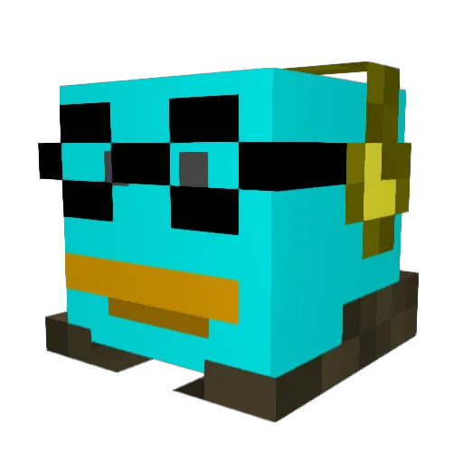 Daniel_W_YT Minecraft avatar head, 3D render