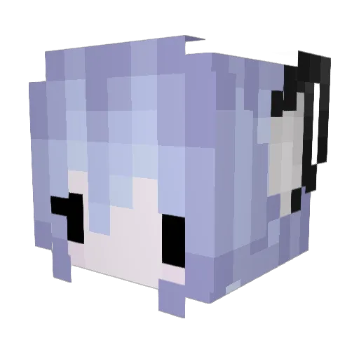DanielaOrtiz Minecraft avatar head, 3D render
