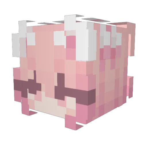 Danielabb Minecraft avatar head, 3D render