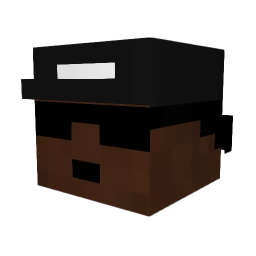 Danieldayoungan Minecraft avatar head, 3D render