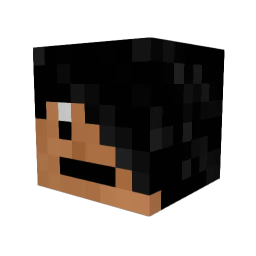 Danieldc13579 Minecraft avatar head, 3D render