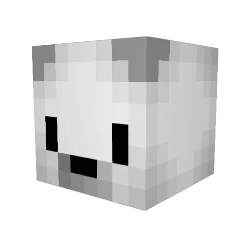 Danieldirt Minecraft avatar head, 3D render
