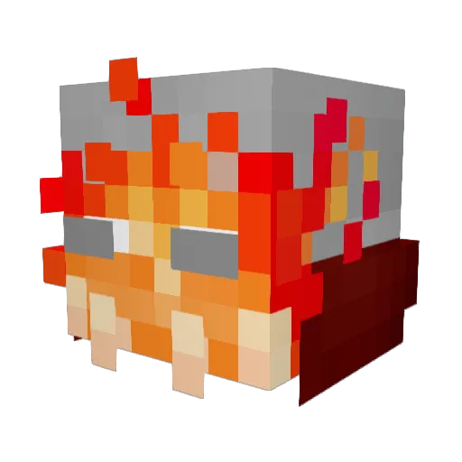DanieleMoly Minecraft avatar head, 3D render
