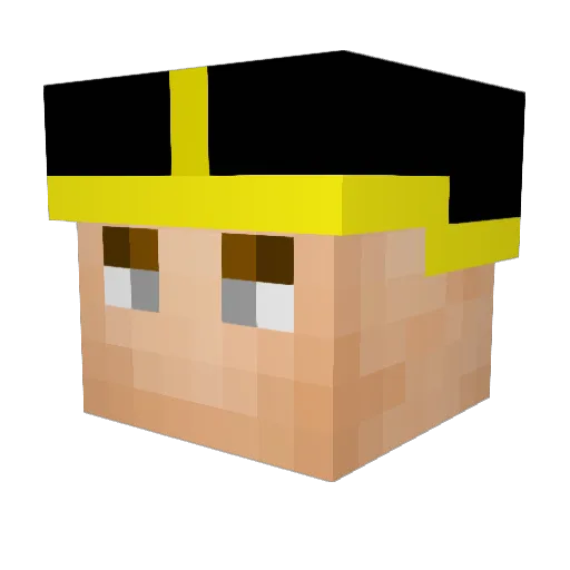 Daniele_23 Minecraft avatar head, 3D render