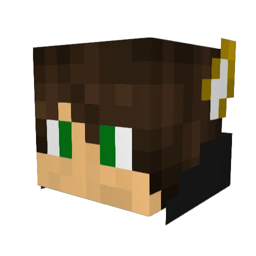DaniellKD Minecraft avatar head, 3D render
