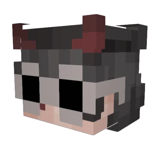Danielnugget Minecraft avatar head, 3D render