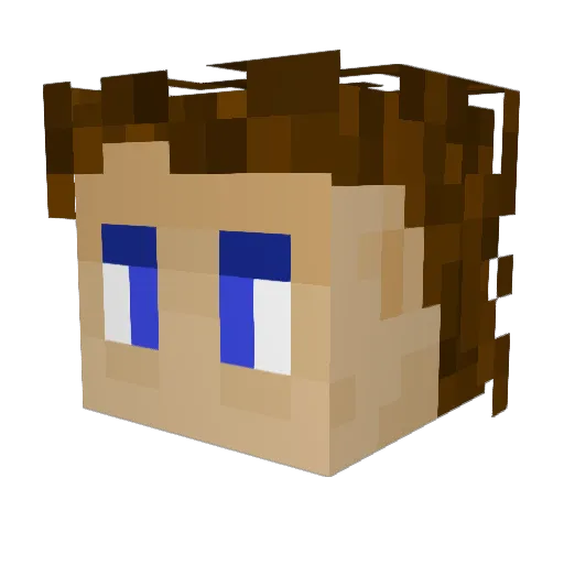 Danielo11111 Minecraft avatar head, 3D render