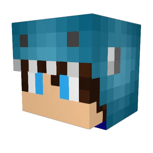 Danielornot_5449 Minecraft avatar head, 3D render