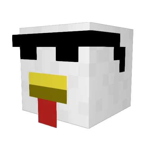 Danielxs Minecraft avatar head, 3D render