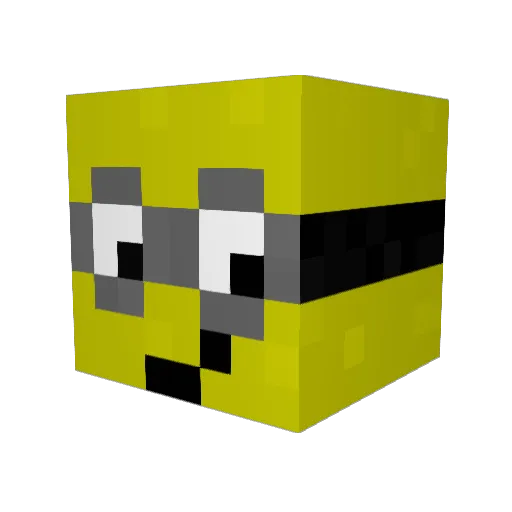 Danielz25 Minecraft avatar head, 3D render