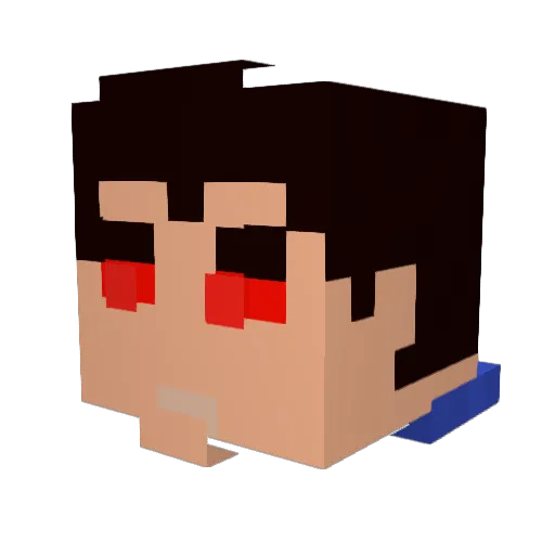 Danielzs8 Minecraft avatar head, 3D render