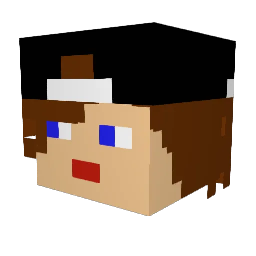 Danii2812 Minecraft avatar head, 3D render