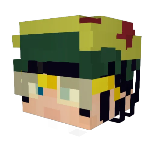 DaniilRo Minecraft avatar head, 3D render