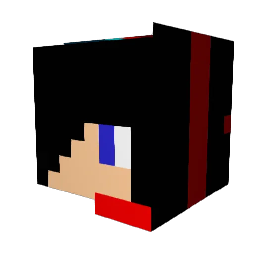 Danik2006 Minecraft avatar head, 3D render