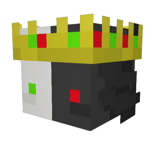 Danik3 Minecraft avatar head, 3D render