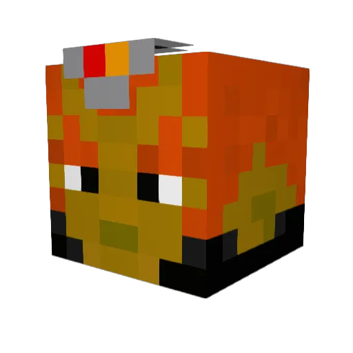 Danikin4 Minecraft avatar head, 3D render