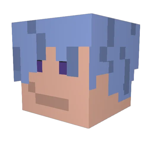 DanilMinecraft Minecraft avatar head, 3D render