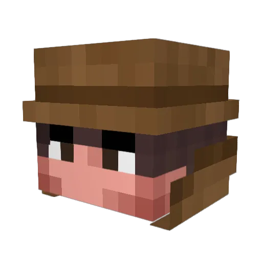 DanilTerl Minecraft avatar head, 3D render