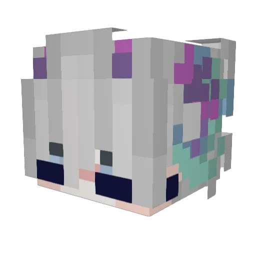 Danil_Milka Minecraft avatar head, 3D render