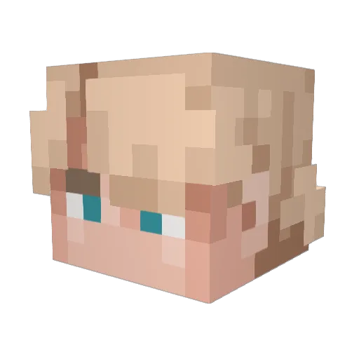 DanilaAnimations Minecraft avatar head, 3D render