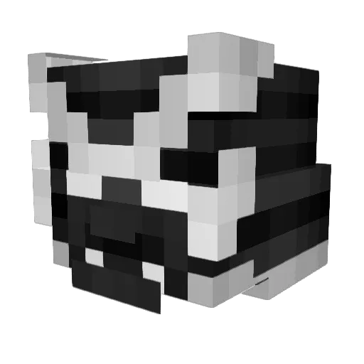 Danilevskij Minecraft avatar head, 3D render