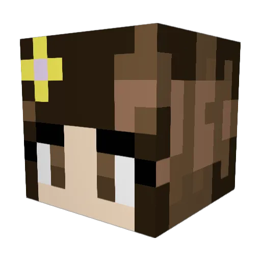 Danilion93 Minecraft avatar head, 3D render