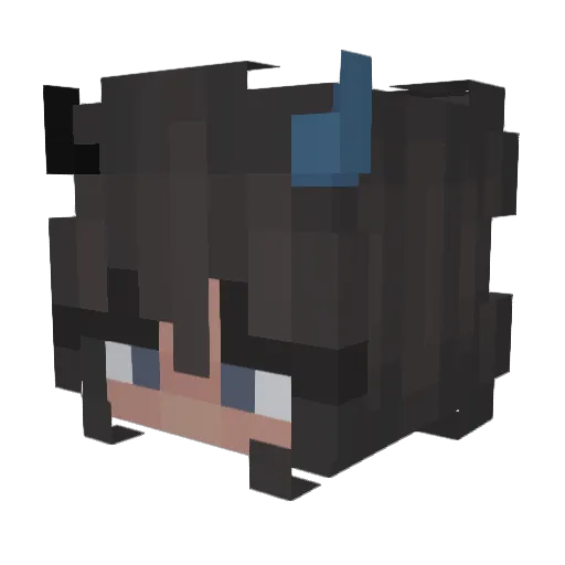 Danilise Minecraft avatar head, 3D render