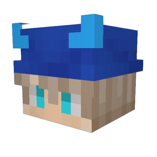 Danilo_OFFICIAL Minecraft avatar head, 3D render