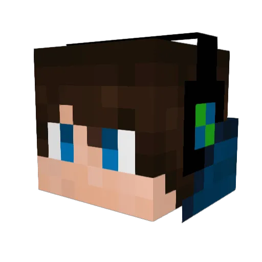 Danily3 Minecraft avatar head, 3D render