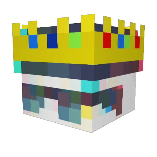DanimalManDan Minecraft avatar head, 3D render
