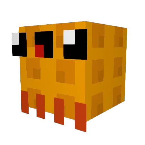 Danimooh Minecraft avatar head, 3D render