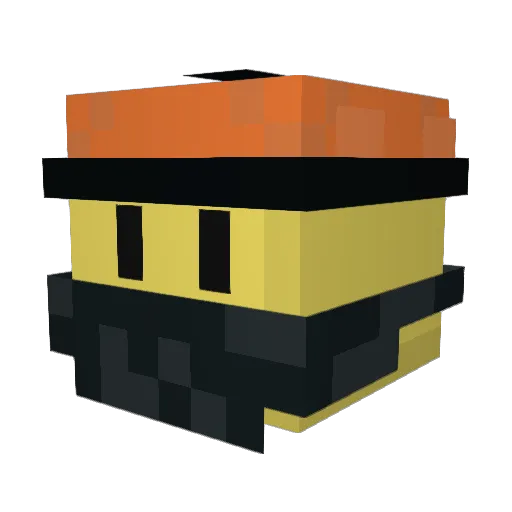 Danionlion2 Minecraft avatar head, 3D render