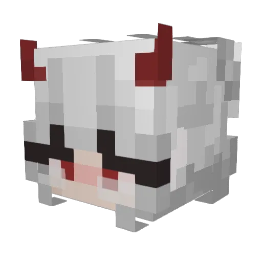 DanipeR_ Minecraft avatar head, 3D render