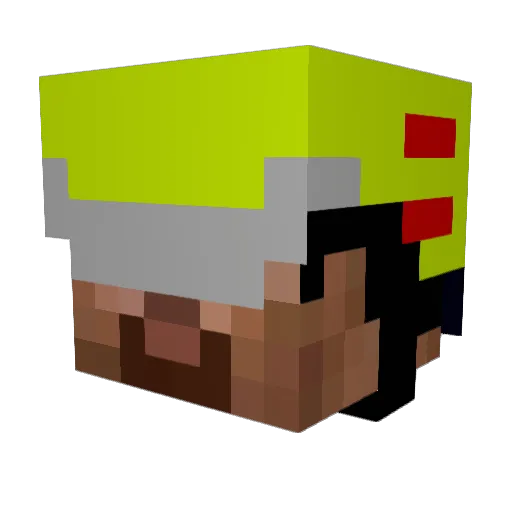 Daniplayer00 Minecraft avatar head, 3D render