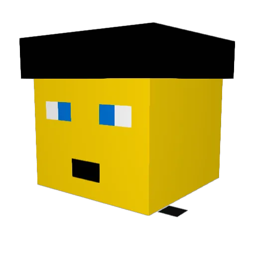 Daniron_ Minecraft avatar head, 3D render