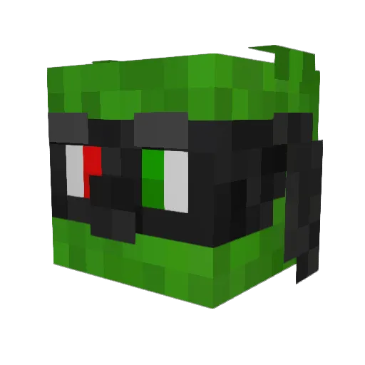 Danisaiah Minecraft avatar head, 3D render
