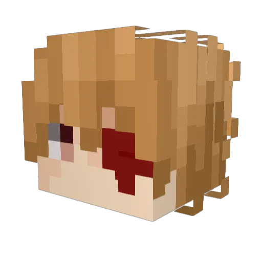 Daniscalo_ Minecraft avatar head, 3D render