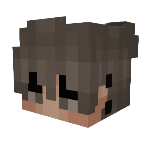 DanishBL0B Minecraft avatar head, 3D render