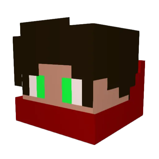 DanishGuruDK Minecraft avatar head, 3D render
