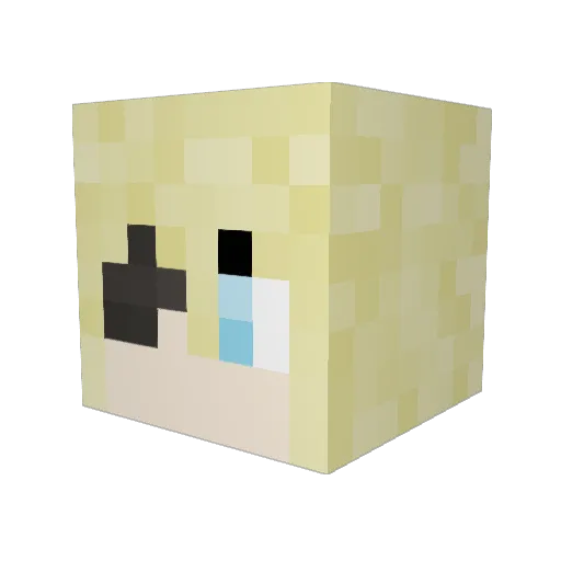DanishHoax Minecraft avatar head, 3D render