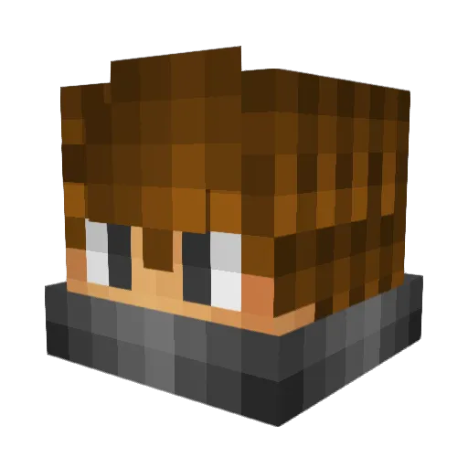 DanishTUTGamer Minecraft avatar head, 3D render