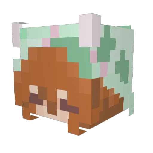 Danitschgo Minecraft avatar head, 3D render