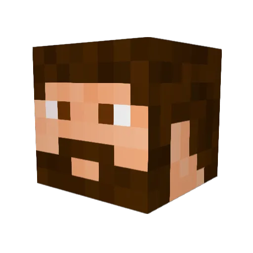 Daniudo557 Minecraft avatar head, 3D render