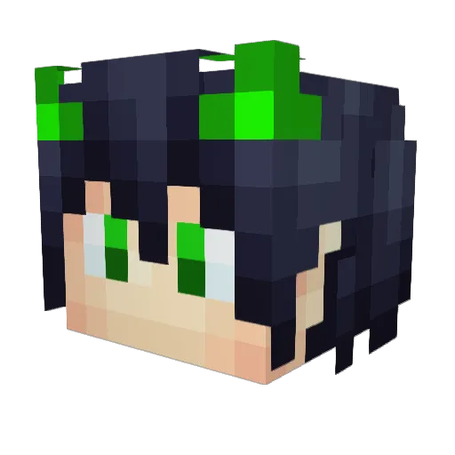 Danji_Neko Minecraft avatar head, 3D render