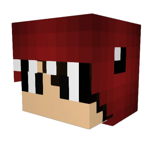 DankAtlas Minecraft avatar head, 3D render