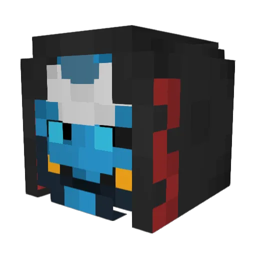 DankDragonite Minecraft avatar head, 3D render