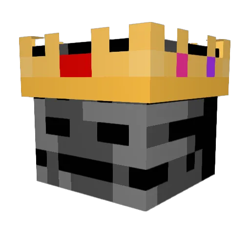 DankFin Minecraft avatar head, 3D render